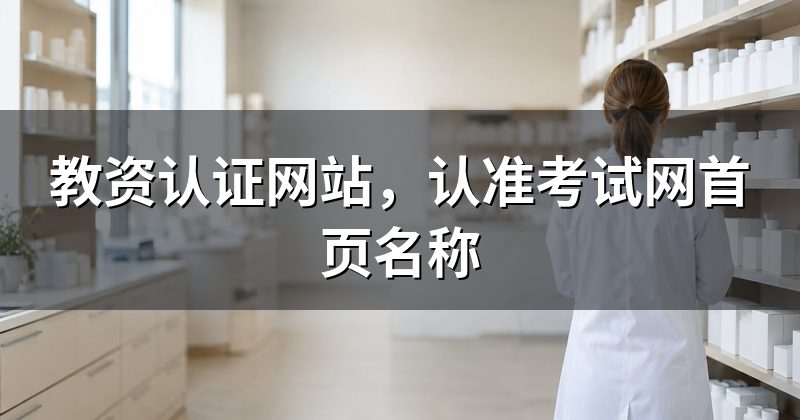教资认证网站,认准考试网首页名称