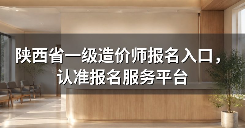 陕西省一级造价师报名入口,认准报名服务平台