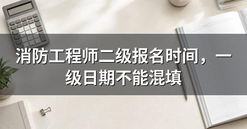消防工程师二级报名时间,一级日期不能混填