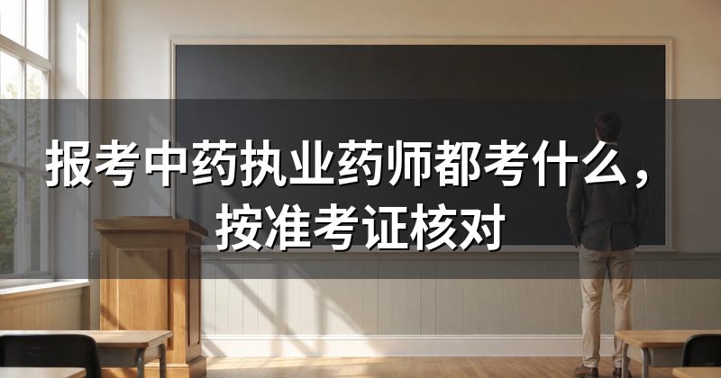 报考中药执业药师都考什么,按准考证核对