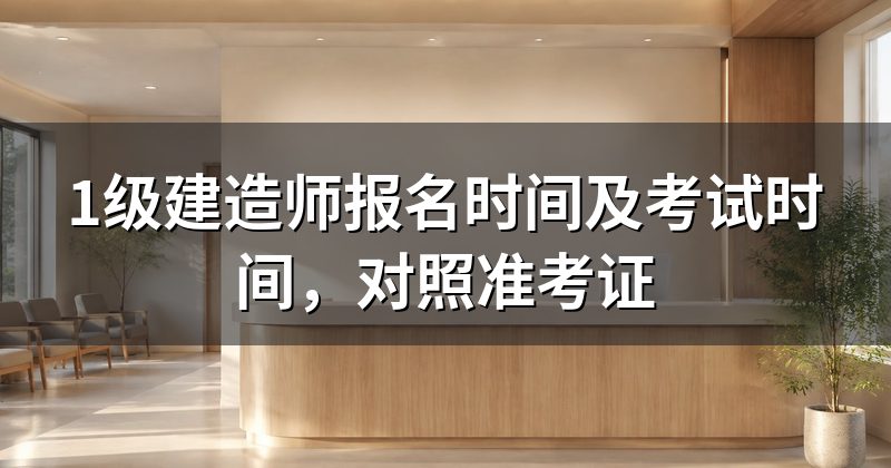 1级建造师报名时间及考试时间，对照准考证