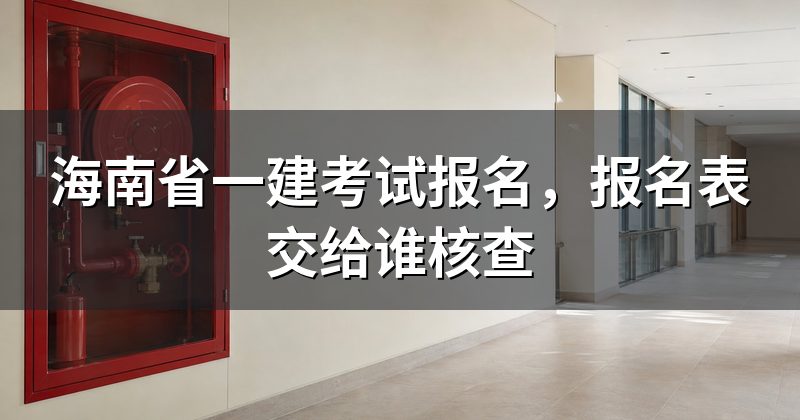 海南省一建考试报名,报名表交给谁核查