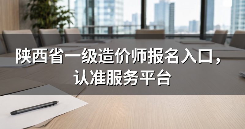陕西省一级造价师报名入口,认准服务平台