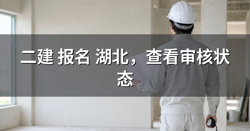 二建 报名 湖北，查看审核状态