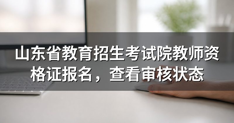 山东省教育招生考试院教师资格证报名,查看审核状态