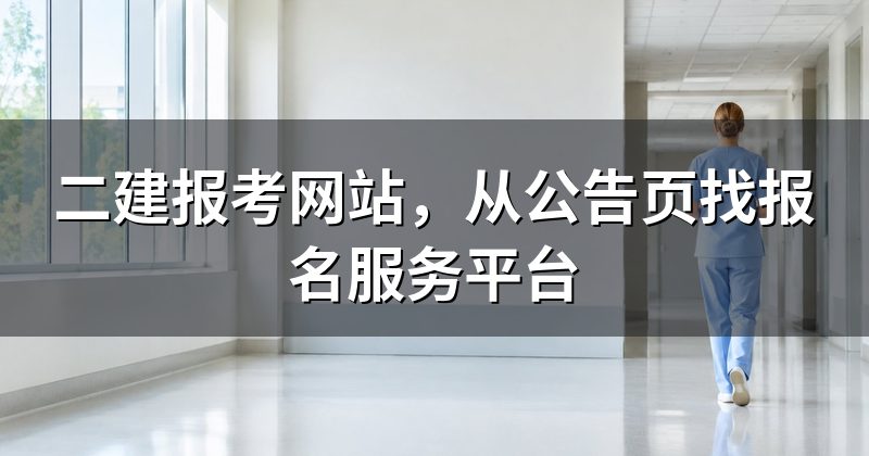 二建报考网站，从公告页找报名服务平台