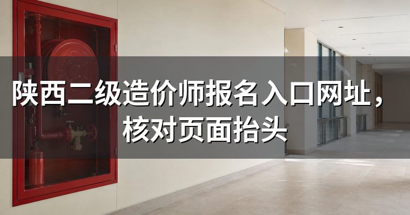 陕西二级造价师报名入口网址，核对页面抬头