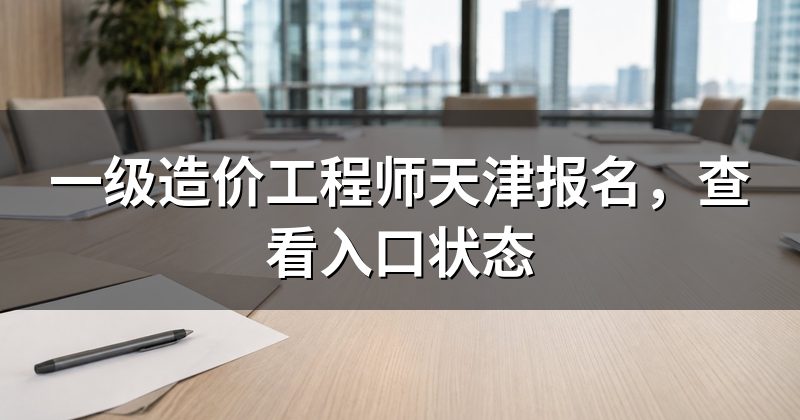 一级造价工程师天津报名，查看入口状态