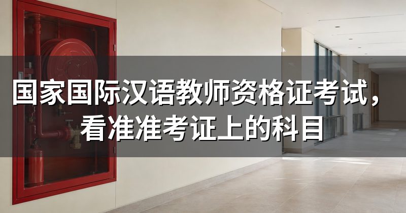 国家国际汉语教师资格证考试,看准准考证上的科目