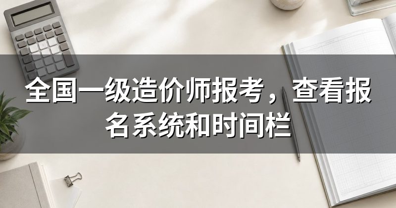 全国一级造价师报考,查看报名系统和时间栏