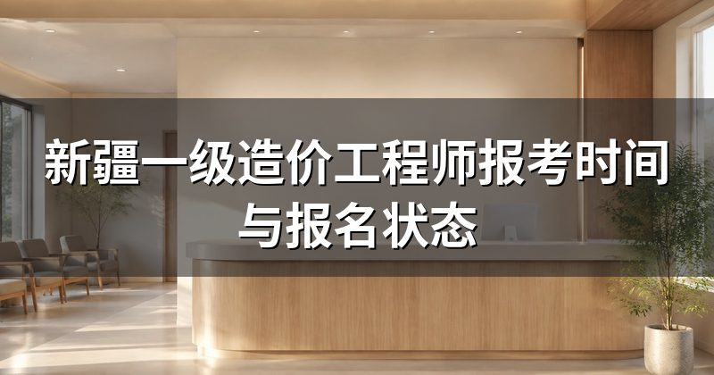 新疆一级造价工程师报考时间与报名状态