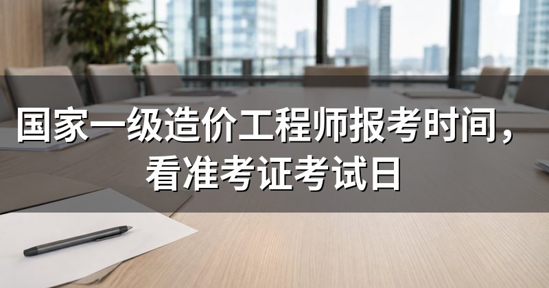 国家一级造价工程师报考时间,看准考证考试日
