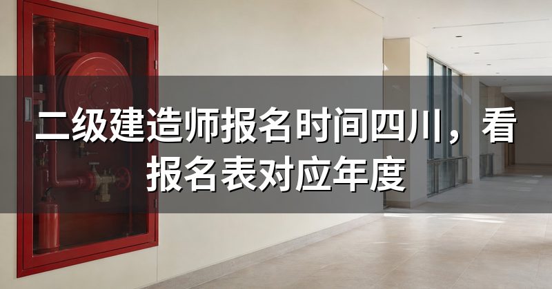 二级建造师报名时间四川,看报名表对应年度