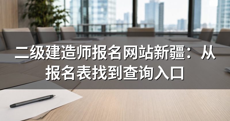 二级建造师报名网站新疆：从报名表找到查询入口