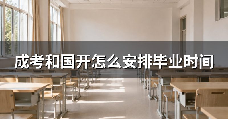 成考和国开怎么安排毕业时间