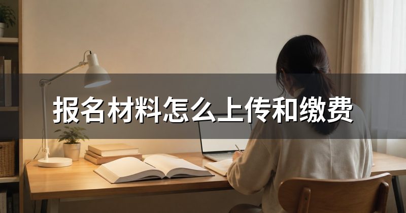 报名材料怎么上传和缴费