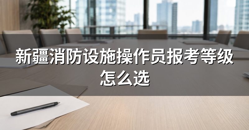 新疆消防设施操作员报考等级怎么选