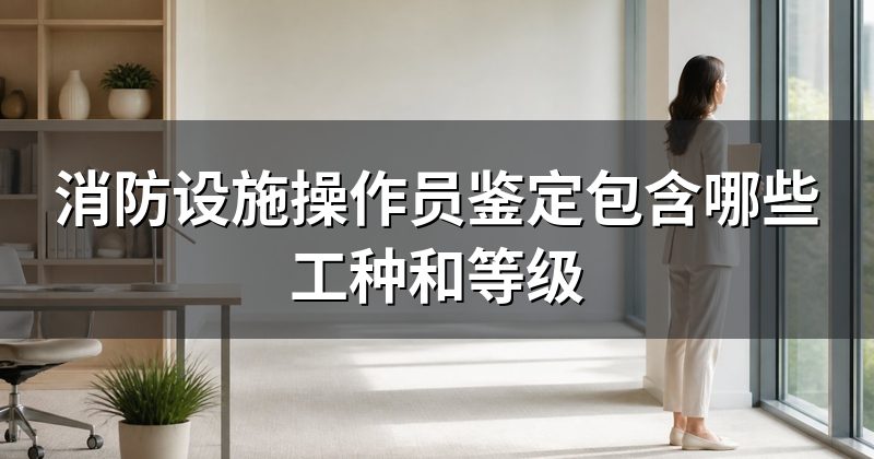 消防设施操作员鉴定包含哪些工种和等级