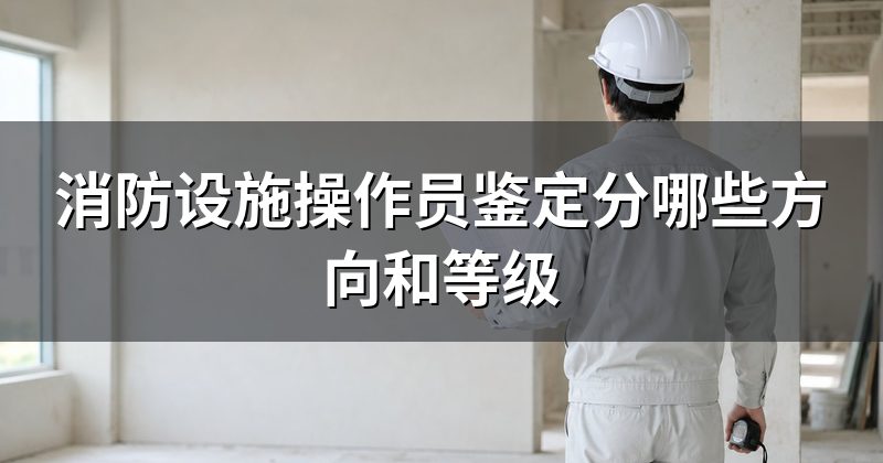 消防设施操作员鉴定分哪些方向和等级