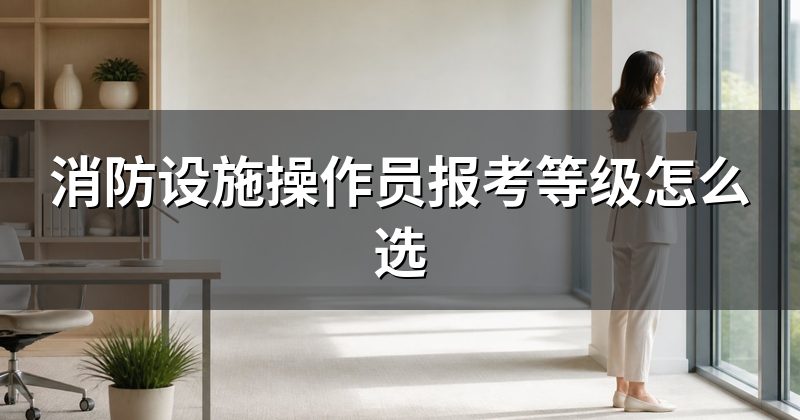 消防设施操作员报考等级怎么选