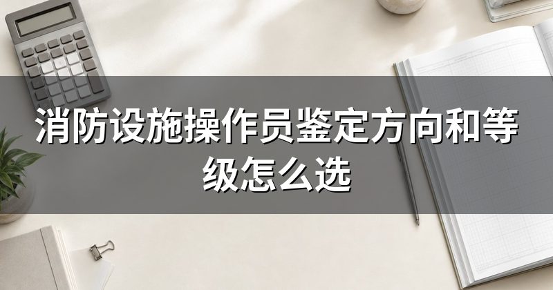 消防设施操作员鉴定方向和等级怎么选