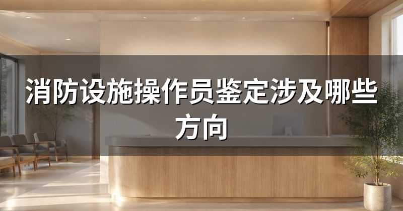 消防设施操作员鉴定涉及哪些方向
