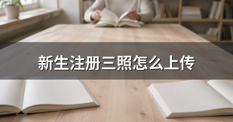 新生注册三照怎么上传