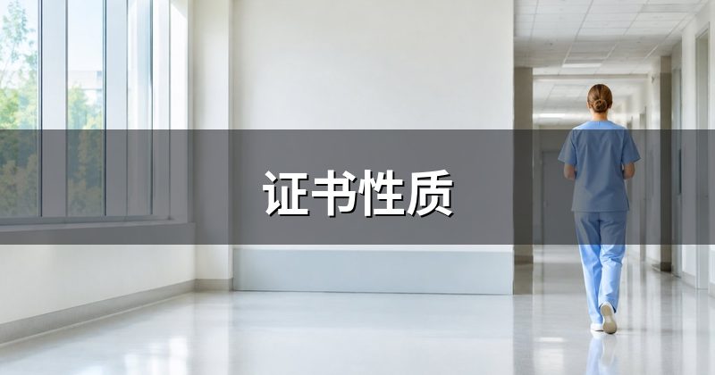 证书性质