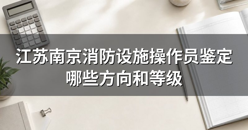 江苏南京消防设施操作员鉴定哪些方向和等级
