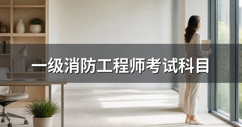 一级消防工程师考试科目