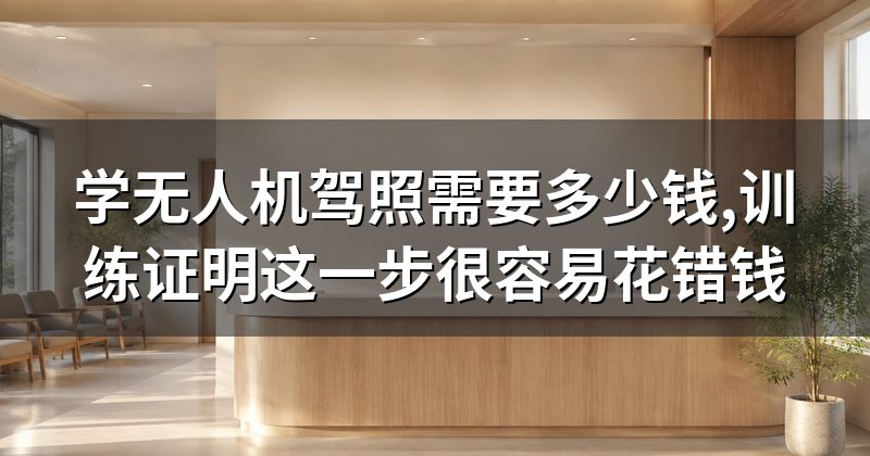 学无人机驾照需要多少钱,训练证明这一步很容易花错钱