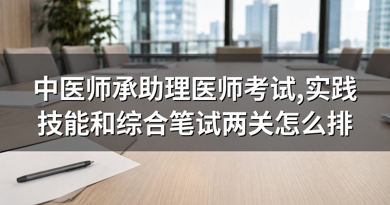 中医师承助理医师考试,实践技能和综合笔试两关怎么排