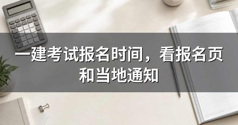 一建考试报名时间,看报名页和当地通知