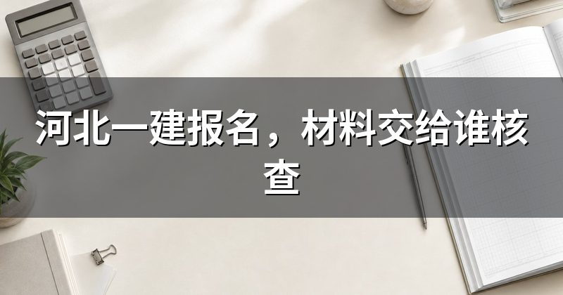 河北一建报名，材料交给谁核查