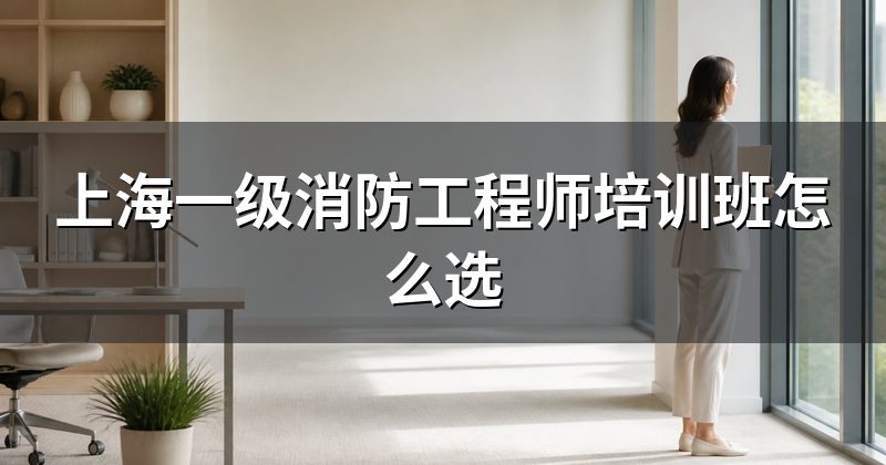 上海一级消防工程师培训班怎么选