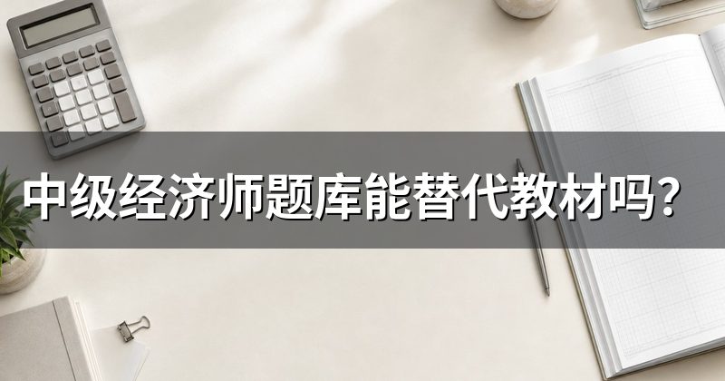 中级经济师题库能替代教材吗？