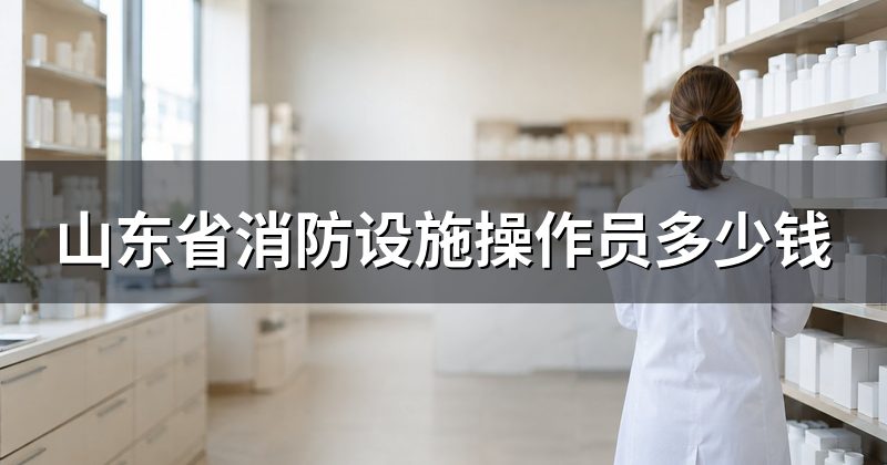 山东省消防设施操作员多少钱