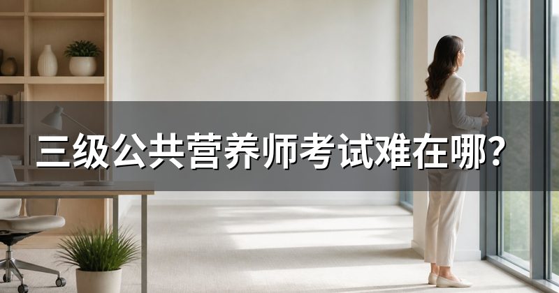 三级公共营养师考试难在哪?