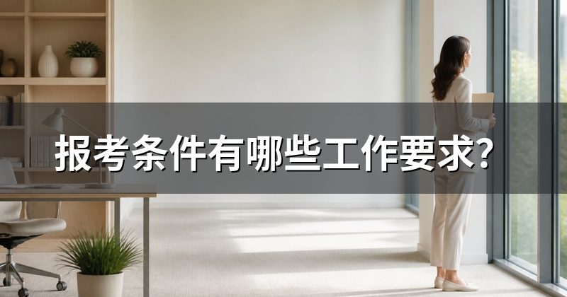 报考条件有哪些工作要求？