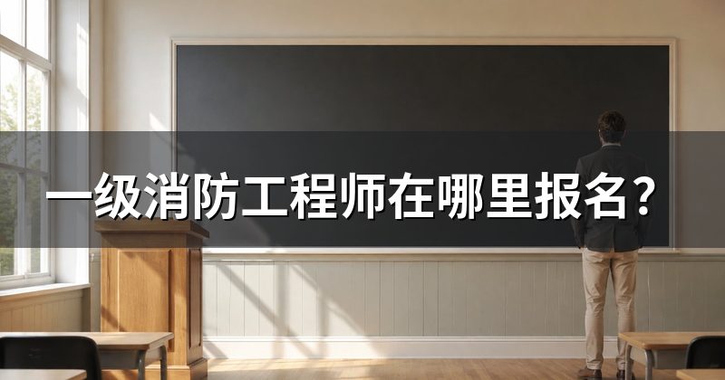 一级消防工程师在哪里报名?