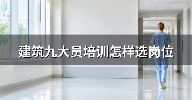 建筑九大员培训怎样选岗位