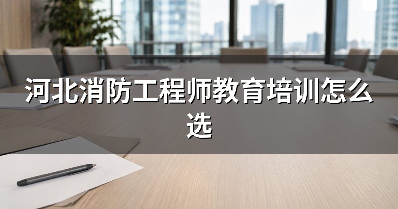 河北消防工程师教育培训怎么选