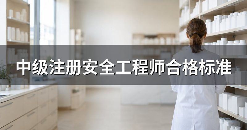 中级注册安全工程师合格标准