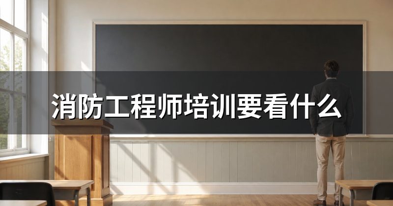 消防工程师培训要看什么