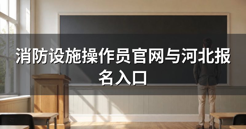 消防设施操作员官网与河北报名入口