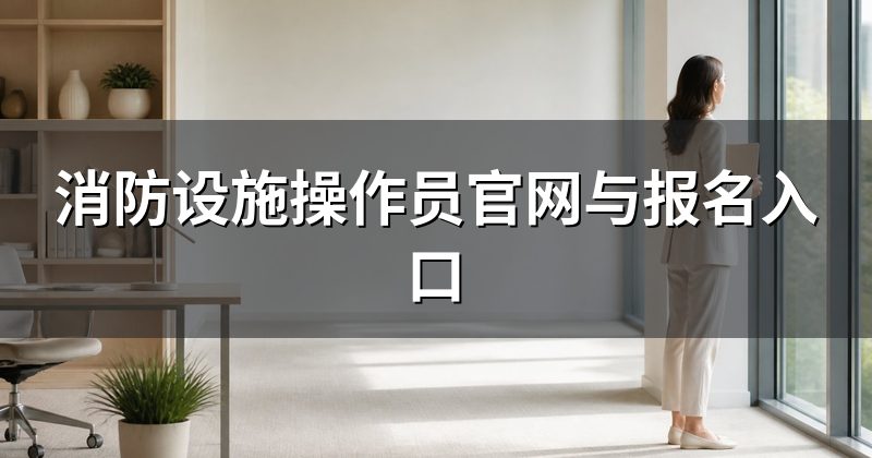 消防设施操作员官网与报名入口