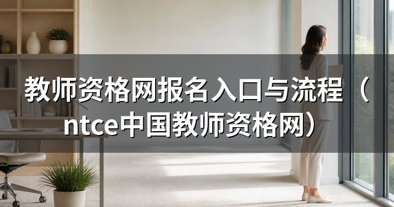 教师资格网报名入口与流程(ntce中国教师资格网)