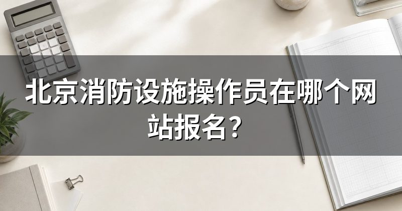 北京消防设施操作员在哪个网站报名?