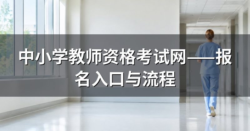 中小学教师资格考试网——报名入口与流程