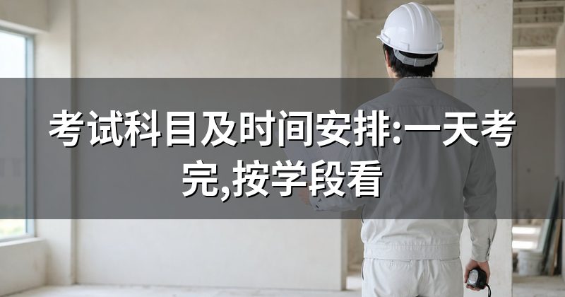 考试科目及时间安排:一天考完,按学段看